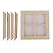 Dollhouse Miniature Wooden 4 Pane Window DIY Accessory