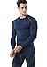 TM-MUD11-NVY_Large Tesla Men's Long Sleeve T-Shirt Baselayer Cool Dry Compression Top MUD11
