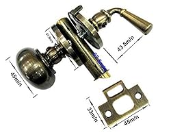 QCAA Solid Brass Storm Door Latch, Oil Rubbed