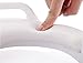 Potty Training Toilet Seat with Cushion By SoBaby | Cover Trainer Toddler Cushion for Babies | Universal Design That Fits Most Toilet Types | Soft, Padded, Non-Slip Surface and Ring | White