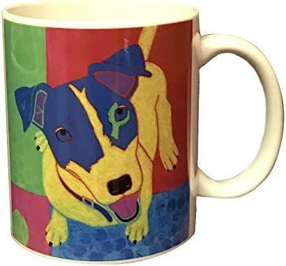 Jack Russell Mug, 11 oz Jack Russell Dog Coffee Cup by Angela Bond Art