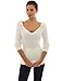 PattyBoutik Women Hoodie Long Sleeve Open Stitch Sweater (Off-White Small)