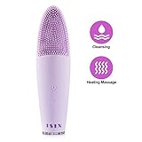 Face Brush, ISIX Waterproof Facial Cleansing Brush, 7 Speed Sonic Face Brush with Thermal Mode for Gentle Exfoliation and Deep Scrubbing