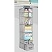 mDesign Fabric Hanging Organizer - Closet Rod Storage - 7 Shelves/3 Drawers for Baby Nursery Bedroom Organization - Hold Clothes, Linens, Toys, Accessories - Lido Collection - 2 Pack - Gray