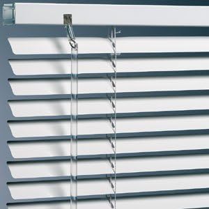 45cm wide x 213cm drop extra long drop white PVC venetian blind - high quality also suitable for doorways