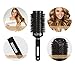 Large Round Hair Brush for Blow Drying & Styling by TG Stockholm - Premium Ceramic Coating with Added Boar Bristle for Best Natural Shine, Extra Volume and Fast Drying - Barrel Size: 2,1 Inches