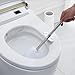 Neady Toilet Brush and Holder Modern Design Longer Brush and Heavy Enough for Bathroom Toilet