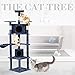 73″ Cat Tree Scratcher Play House Condo Furniture Bed Post Pet House (style3)thumb 1