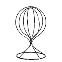 856store Exquisite Hollow Balloon Metal Wig Hairpiece Stand Tabletop Decorative Hat Cap Holder