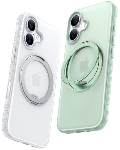 TORRAS 360° Ostand O3 Fitness für iPhone 16 Hülle für MagSafe [Flexibler Ständer & Nr.1 Magnetkraft & Zertifiziert Militärischer Schutz] Hülle iPhone 