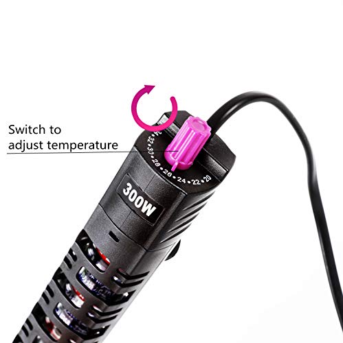 2 Submersible+Aquarium+Thermostat+Temperature+Thermometer