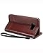 Galaxy S8 Case, Galaxy S8 Flip Case, Crosspace S8 Wallet Cases [Ultra Slim] PU Leather Magnetic Folio Book Stand Cover with Card Slots for Samsung Galaxy S8 5.8inch (2017)-Coffee