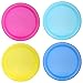 Imperial Home Plastic Plates, Outdoor Plate Set, Party Supplies, Reusable Picnic or Camping Plates, Use for Dinner, Salad Dishes, Snack or Lunch, Safe, BPA Free Colorful Dinnerware Set of 4 (10 inch)