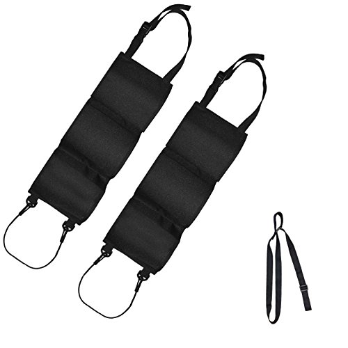 ZMAYI 3 Rifles Holded Car Concealed Seat Back Gun Rack with 1 Gun Slings