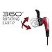 Audio-Technica ATH-CKX5iSRD SonicFuel in-Ear Headphones with in-Line Mic & Control, Red