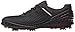 ECCO Men's Cage Sport Golf Shoe, Black/Red, 44 EU/10-10.5 M US