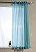 Mysky Home Back Tab and Rod Pocket Window Crushed Voile Sheer Curtains for Living Room, Teal, 51 x 63 inch, Set of 2 Crinkle Sheer Curtain Panels