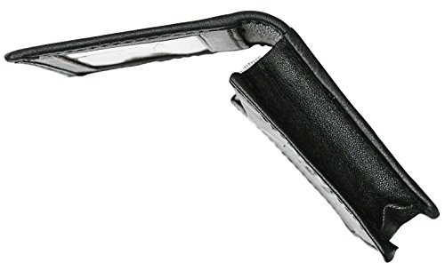 RFID Blocking Premium Genuine Lamb Leather Business Card Holder Expandable Wallet Money Card Case Mens by Marshal Wallet (Black)