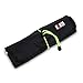 BUBM Folding Rolls Bag Cable Organizer Bag Travel Case Digital Storage Bag (Black)