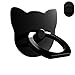 AIQAA All Metal Phone Grip Ring Stand Holder Car Mount for Smartphones (Cat Black)