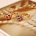 AUEYE® Lovely Korean Women Colorful Crystal Rhinestone Ball Ear Stud Hoop Drop Earrings Huggie Leverback Lucky Ball Jewelry