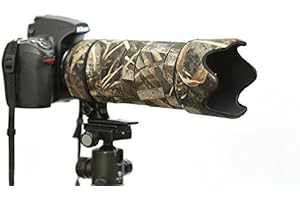 ROLANPRO Camouflage Lens Cover for Nikon AF-S 70-200mm f/2.8E FL ED VR Coat Lens Protective Sleeve Case Raincover-#9 Waterproof