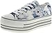 Maxstar Women's C50 6 Holes Platform Canvas Low Top Printed Sneakers