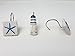 CHICTIE Beach White Shower Curtain Hooks Decorative Lighthouse Starfish Shower Rings Hangers Rust Proof