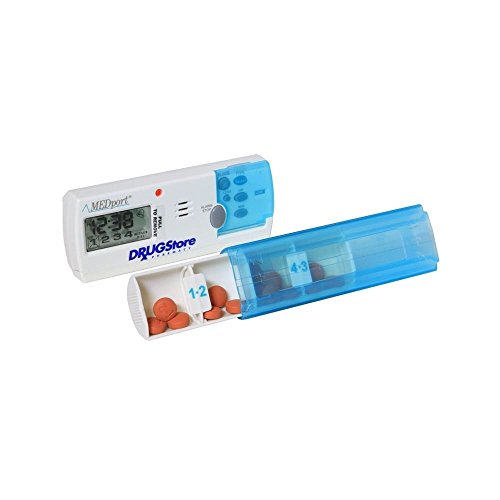 MEDport MEDglider System 1 With Talking Timer Alarm Pill Box Daily Reminder Medication Manager