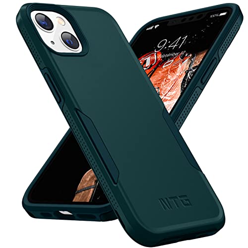 NTG Military Shockproof iPhone 14 Case, iPhone 13 Case [2 Layer Structure Protection] [Military Grade Anti-Drop] Hard Slim iPhone 14/13 Phone Case,Shockproof Protective Phone Case for iPhone 14/13