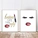CHDITB Unframed Modern Fashion Women Art Print, Set of 4(8