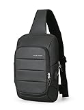 Anti Theft Sling Bag Shoulder Chest Cross Body Backpack Lightweight Casual Daypack (Black (new))