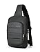 Anti Theft Sling Bag Shoulder Chest Cross Body Backpack Lightweight Casual Daypack (Black (new))