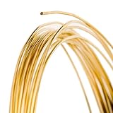 21 Gauge Round Full Hard Red Brass Wire - 25FT
