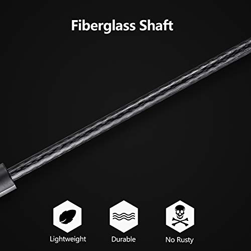 Leebotree Stick Umbrella, Auto Open Windproof Umbrella with 51 Inch Large Canopy Waterproof and J Handle for Men Women (Black)