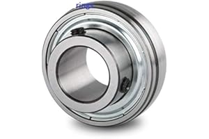 JSB GREAT BEARINGS SB205-16 Insert Ball Bearing with Set Screws | 1" Bore | Heavy Duty SB205 Bearing for Housings and Machinery