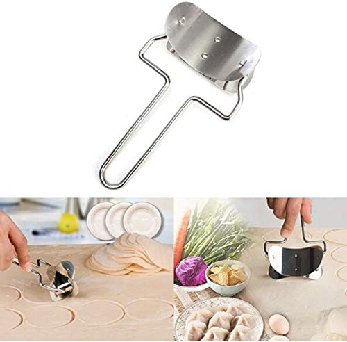 Baking Pastry Tools|Roller Cutter diameter 7cm Dumpling Wrapper Maker Ravioli Pierogies Pasta Crimper Rolling Blade Pastry Tools|By NUADOO
