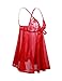 Buauty Women Sexy Lingerie Strap Lace Babydoll V-Neck Nightwear Nighties Chemise