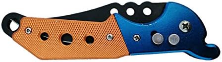 Anik Craft Stainless Steel Foldable Pocket Knife/Fruit Cutter/Practical Camping Outdoor Supplies Hand Tools (Blue_07)