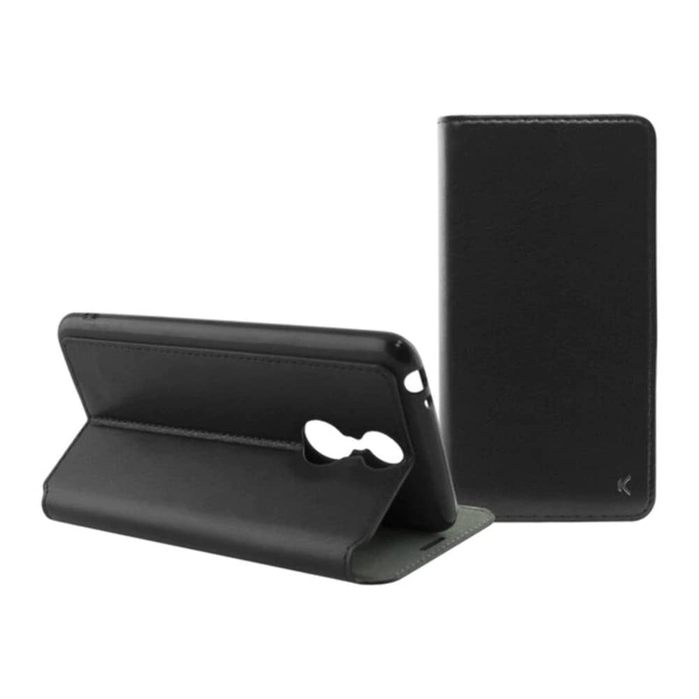 BigBuy Tech S1902200 Folio Case for Alcatel 3 Flex, Black