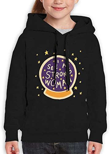 ElinaDesdemona See A Strong Woman Youth Hooded Pullover Sweatshirt
