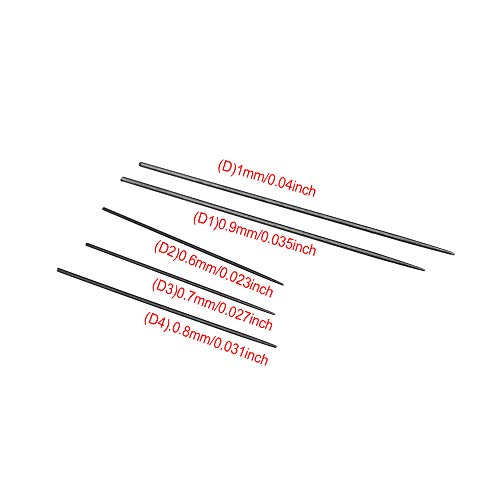Saxophone Reed Needle Spring Needle Sax Repair Tools Set of 24 Black