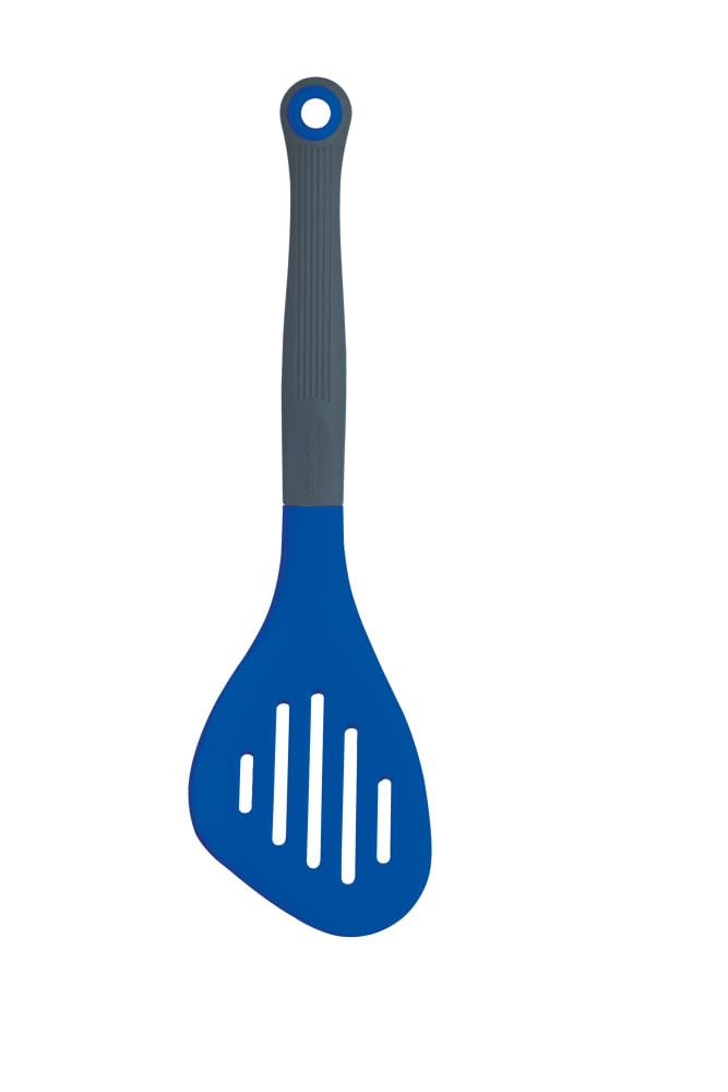 Colourworks Multi Fish Slice / Slotted Turner, Silicone, Blueberry, 28 cm