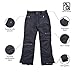 Arctic Quest Childrens Water Resistant Ski Snow Pant - Black Size 7/8-