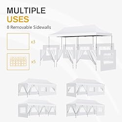 FNSYAY Pop Up Canopy Heavy Duty Canopy