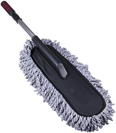 Car Wash Cleaning Brush Duster Dust Wax Mop Microfiber Telescoping Dusting Tool (Random Color)