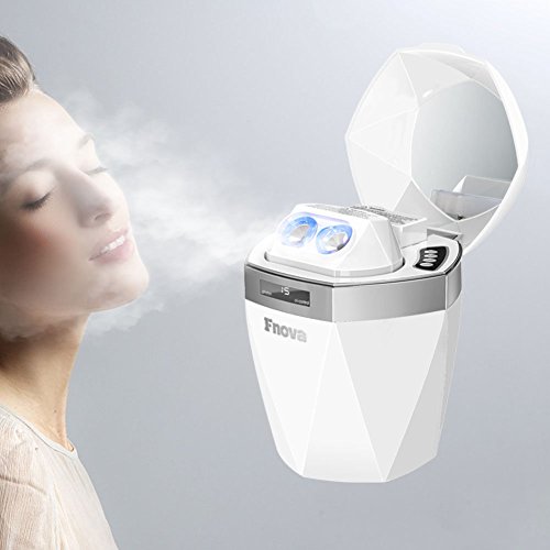 Fnova Nano Ionic Facial Steamer Facial Sauna with Adjustable Hot and Cold Mist Nozzles, Cleansing, Moisturizing, Firming, 3-in-1 Function Face Humidifier for Home SPA