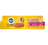 Pedigree Chopped Ground Dinner Filet Mignon Flavor & With Beef Adult Canned Wet Dog Food Variety Pack, (12) 13.2 Oz. Cans