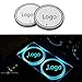 Wall Stickz Auto Sport 2PCS LED Cup Holder Mat Pad Coaster with USB Rechargeable Interior Decoration Light Fit To-yot Accessories