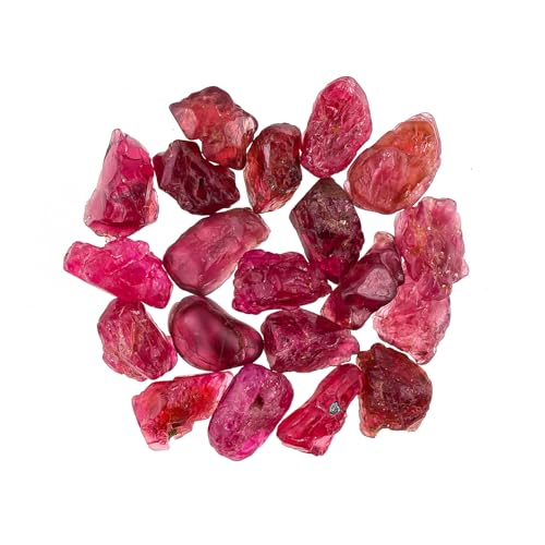ColouredRocks 30 carats Red Spinel Crystals, Raw